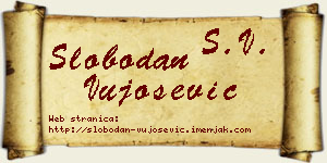 Slobodan Vujošević vizit kartica
